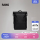 Rains潮流卷頂包背包通勤騎行雙肩包戶(hù)外輕便書(shū)包/14320【優(yōu)惠價(jià)】 黑色 One Size