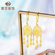 菜百首飾 黃金耳飾 足金捕夢(mèng)系列夢(mèng)幻捕夢(mèng)網(wǎng)耳飾 時(shí)尚女款耳飾  計(jì)價(jià) HJ 黃金耳飾 約3.76g