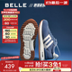 百麗（Belle）張凌赫同款撞色跑道阿甘鞋女25秋新商場(chǎng)款厚底休閑鞋E7V1DCM5 藍色 36
