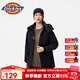 dickies夾克 女士 休閑百搭連帽保暖厚外套10809 黑色 L