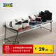 宜家（IKEA）GREJIG格雷伊格鞋架進(jìn)門(mén)口家用小鞋架落地鞋架現代 黑色鞋架