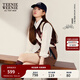 Teenie Weenie【趙露思同款】小熊女裝2025早秋新款菱形格針織背心 棕色 S