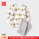 優(yōu)衣庫嬰幼兒寶寶繪本合作系列睡衣長(cháng)袖起居服套裝25秋新款478467 03 灰色 100