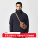 FJALLRAVEN北極狐24秋冬新款運動(dòng)戶(hù)外男士休閑連帽開(kāi)衫抓絨外套夾克08242137 555暗海藍 L 【AL】