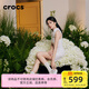 卡駱馳（CROCS）白鹿同款經(jīng)典云朵花束洞洞鞋時(shí)尚百搭洞洞鞋|211292 月光灰-1NK 38 (240mm)