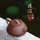 藏壺天下宜興紫砂壺純手工絞泥工藝紫砂茶具原礦紫泥家用泡茶壺秦權石瓢壺 絞泥石瓢 220ml