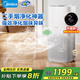 美的（Midea）空氣凈化器除煙凈化一體二手煙 / 煙味 / 異味專(zhuān)除室內家用 / 棋牌室 / 麻將館 / 辦公室 / 燒烤店 旗艦新品KJ550G-YY