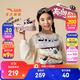 安踏兒童運動(dòng)鞋女大童鞋2025秋季新品潮流舒適布朗尼學(xué)生休閑鞋 【女款布朗尼】黑/白/粉8829-3 36 腳長(cháng)約23cm