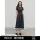 初語優(yōu)可絲扭結(jié)T恤半身裙套裝女2025夏季新款法式氣質(zhì)顯瘦兩件套 灰藍色 M