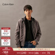 Calvin KleinJeans春秋男士ck雙面穿休閑通勤棒球領(lǐng)飛行員夾克外套J327465 BEH-太空黑 L