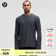 lululemon丨Surge Warm 男士圓領(lǐng)運動(dòng)衫運動(dòng)上衣 芯吸 LM3DBRS 雜色海軍藍/黑 M