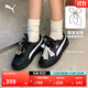 彪馬（PUMA）【厚底鞋】復古增高松糕鞋女花瓣休閑板鞋PLATFORM404157 黑色-白-銀色-02 37