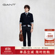 GANT【亞洲版型】/甘特男士長(cháng)褲時(shí)尚微彈純色通勤百搭直筒休閑褲 410海藍色 33 32
