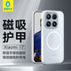 藍猩先生適用小米17手機殼 小米17保護殼磨砂護甲磁吸充電防摔耐磨手機保護套 灰白