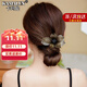 卡瑪倫發(fā)卡女成人一字夾夾子半扎發(fā)彈簧夾發(fā)夾后腦勺花朵頭飾情人節禮物 香檳色（七倉直發(fā)/不刻字）