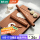 雙槍?zhuān)⊿uncha）紅檀木搟面杖家用實(shí)木桿面棒搟面棍餃子皮神器（L60*φ3.6cm）
