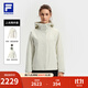 FILA 斐樂(lè )官方女士沖鋒衣兩件套上衣25冬新款健身戶(hù)外連帽外套防風(fēng)衣 淺粉灰-GY M 165/84A/M