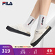 FILA 斐樂(lè )官方女鞋SMILA摩登拖鞋2025夏季新款元氣拖鞋休閑勃肯鞋 豆腐白-TF 36