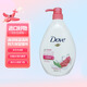 多芬（Dove）沐浴露 清潔保濕清爽持久留香沐浴乳泡沫綿密 1000g 海外原裝進(jìn)口 【淡香持久】 石榴檸檬馬鞭草味 1L 1瓶