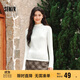 森馬（Semir）長(cháng)袖T恤女半高領(lǐng)吸濕發(fā)熱抗菌2024冬緊身抓絨打底衫109724101001