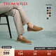 THOM WILLS便士樂(lè )福鞋男夏季商務(wù)休閑皮鞋一腳蹬軟底男鞋反絨皮真皮豆豆鞋 卡其色A8137 40 /7碼