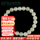 玉緣和田玉白玉晴水色圓珠手鏈8*8mm小巧精美送家人長(cháng)輩潤揚州玉器廠(chǎng)