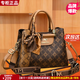雪愛(ài)袋鼠高檔女士手提包女包送媽媽2025新款40歲50媽媽包包母親30生日禮物 寬肩帶咖啡色[禮盒+手包]