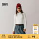 森馬（Semir）森柔毛衫|毛衣女2024新款基礎款高領(lǐng)修身針織衫純色百搭打底衫 白色調00411 M /160/84A