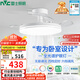雷士（NVC）枕邊風(fēng)風(fēng)扇燈吊扇北歐餐廳臥室全光譜1級(jí)能效三防一體36瓦包安裝