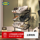 宜家（IKEA）ALGANAS艾佳奈斯鞋架簡(jiǎn)易門(mén)口家用多層室內鞋架子 鞋架黑色