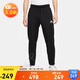 耐克（NIKE）男運動(dòng)褲 冬季針織加絨束腳休閑褲 休閑衛褲 DX1545-010黑 2XL