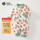 貝肽斯嬰兒連體衣秋冬新款夾棉衣服男女童外出棉服加厚保暖寶寶哈衣爬服 繁花似錦 40g夾棉 (單件裝) 80cm