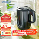 虎牌（TIGER）電熱水壺 雙層防燙 快燒水壺 PCG-G10C 1L電水壺 霧灰