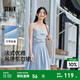 森馬（Semir）連衣裙女簡(jiǎn)約度假風(fēng)吊帶裙時(shí)尚2025夏新款法式優(yōu)雅茶歇裙溫柔 灰藍80201 L