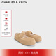 CHARLES&KEITH25秋新品圓頭平底毛絨瑪麗珍鞋勃肯鞋生日禮物CK1-70381143 Sand沙色 36 （235） M（36/37）