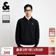 杰克·瓊斯（JACK&JONES） 男裝秋季日常百搭肌理感提花針織寬松polo領(lǐng)衛衣225333068