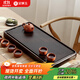金鑲玉 茶盤(pán)茶托 實(shí)木茶盤(pán)功夫茶具茶臺排水式大號茶托托盤(pán) 碧空上水