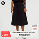 lululemon丨Modal-Blend 女士莫代爾混紡高腰 A 字中長裙 LW8AN6S 黑色 L