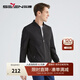 柒牌輕商務(wù)男裝夾克商務(wù)休閑滿(mǎn)身印花男士棒球領(lǐng)外套茄克衫1JK70150 黑色 L 175/92A