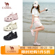 駱駝（CAMEL）洞洞鞋女清涼戶(hù)外沙灘鞋厚底包頭涉水溯溪鞋 L25M162035 粉色 38 