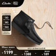 Clarks其樂(lè) WALLABEE EVO女鞋復(fù)古潮流舒適高幫袋鼠厚底鞋 黑色 261747434 38