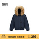 森馬（Semir）羽絨服女冬季可脫卸毛領(lǐng)牛角扣80絨子2025學(xué)院風(fēng)外套109725113026
