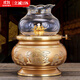 臺灣銅油燈家用純黃銅酥油燈長(cháng)明燈蓮花燈寺廟佛供燈供佛油燈燈盞 黃銅粉金招財進(jìn)寶油燈1盞 小號