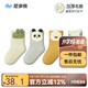 尼多熊寶寶襪子秋冬毛圈保暖棉襪男童嬰兒襪子無(wú)骨可愛(ài)秋冬兒童襪不勒 W4171 （加厚毛圈款） 4雙 3-5歲 （適合腳長(cháng)14-16cm）