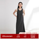 EP雅瑩女裝 純棉內搭打底無(wú)袖長(cháng)款針織背心連衣裙商場(chǎng)同款4109A 灰色 M