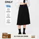 ONLY時(shí)尚百搭高腰牛仔百褶中長(cháng)款半身裙女|123337008 J19 黑牛仔 XS 155/60AR