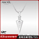 AWNL【蘇見(jiàn)信同款】時(shí)空之箭北歐M隕石項鏈男吊墜飾品送男友生日禮物 時(shí)空之箭項鏈 纜繩鏈款 61.5CM