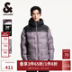 杰克·瓊斯（JACK&JONES）男裝衣服秋冬潮流輕盈保暖連帽短款羽絨服男士750蓬松度面包服男 E17 鯊魚紫 M 175