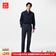 優(yōu)衣庫男裝易打理快干彈力輕型長(zhǎng)褲/休閑褲通勤褲仿棉質(zhì)款470566 470566/69藏青色 91 /180/90B