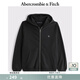 Abercrombie & Fitch經(jīng)典小麋鹿圖案男裝女裝情侶裝25春季連帽衛(wèi)衣外套122-5251 黑色 S (175/92A)